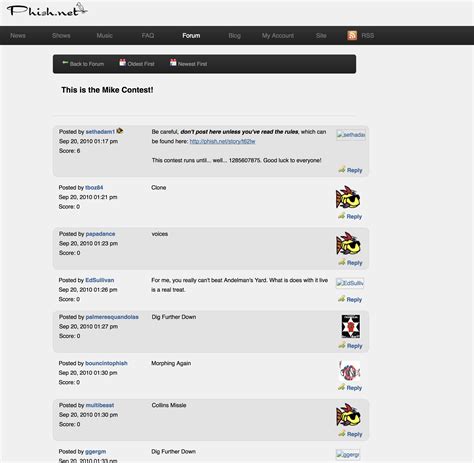 This project serves to compile, preserve, and protect encyclopedic information about <b>Phish</b> and their music. . Phish net forum